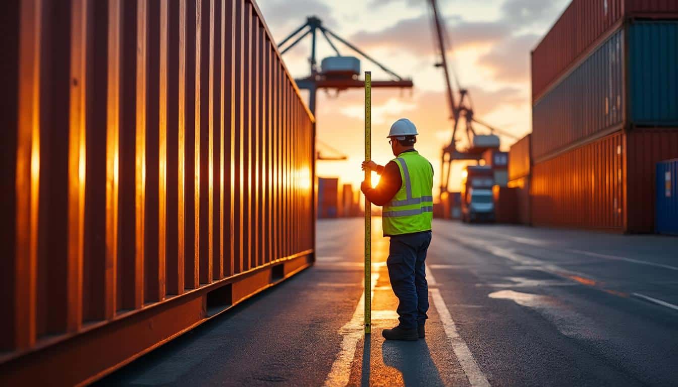 Illustration: Comprendre les dimensions essentielles d’un conteneur maritime